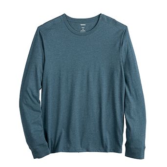 Men's Adaptive Sonoma Goods For Life® Easy Dressing Long Sleeve Crew Tee