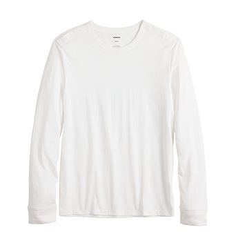 Men's Adaptive Sonoma Goods For Life® Easy Dressing Long Sleeve Crew Tee