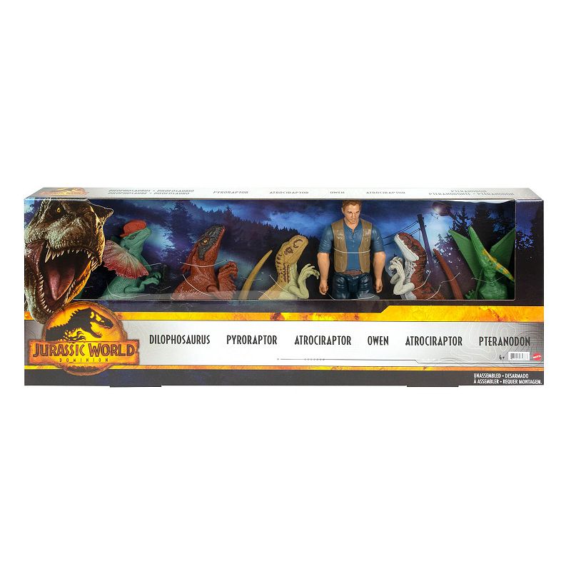 55611100 Mattel Jurassic World 6-Pack Basic 12-Inch Figure  sku 55611100