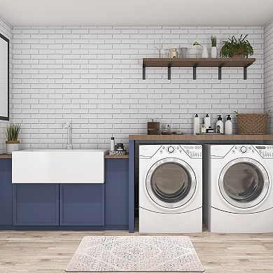 World Rug Gallery Distressed Boho Anti-Fatigue Mat