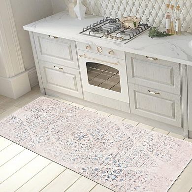 World Rug Gallery Distressed Boho Anti-Fatigue Mat