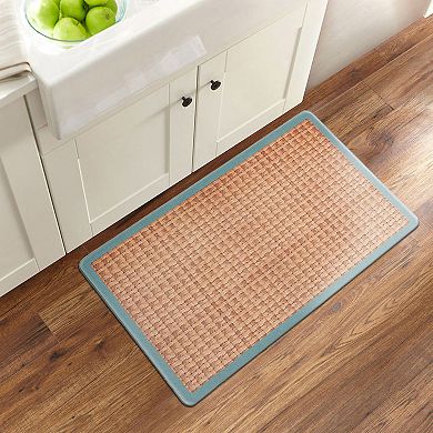 World Rug Gallery Natural Border Anti-Fatigue Mat