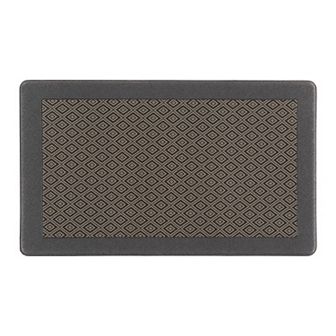 World Rug Gallery Geometric Textline Anti-Fatigue Mat