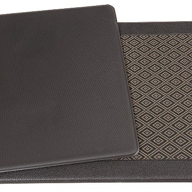 World Rug Gallery Geometric Textline Anti-Fatigue Mat