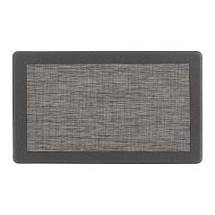 World Rug Gallery Stripe Textline 18x47 Gray Anti-Fatigue Standing Mat