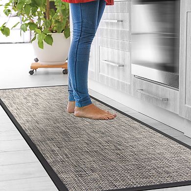 World Rug Gallery Basketweave Textline Anti-Fatigue Mat