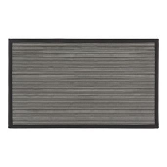 World Rug Gallery Stripe Textline Anti-Fatigue Mat