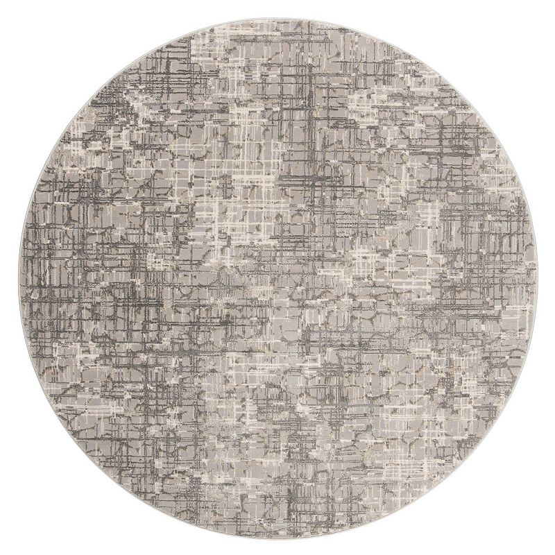 Safavieh Meadow 7' X 7' James Round Rug, Grey, 7Ft Rnd