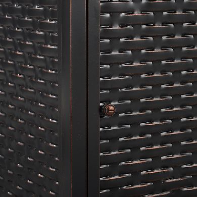 Fire Sense Albany Aluminum Rectangular Propane Fire Pit