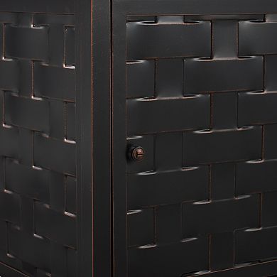 Fire Sense Preston Rectangular Aluminum Propane Fire Pit