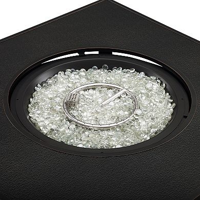 Fire Sense Henley Square Aluminum Propane Fire Pit