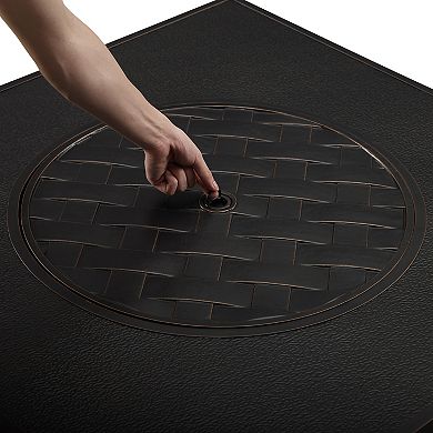 Fire Sense Henley Square Aluminum Propane Fire Pit