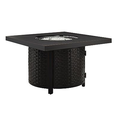 Fire Sense Dalton Square Aluminum Propane Fire Pit