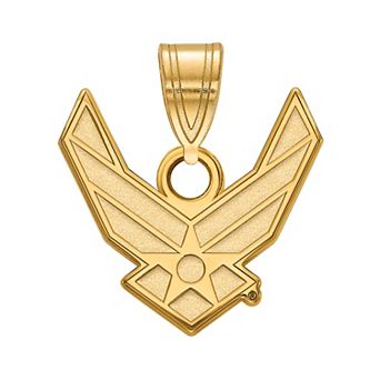 LogoArt Sterling Silver United States Air Force Small Logo Pendant