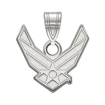 LogoArt Sterling Silver United States Air Force Small Logo Pendant
