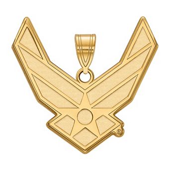 LogoArt Sterling Silver United States Air Force Extra Large Logo Pendant