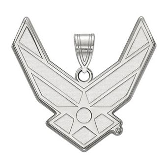 LogoArt Sterling Silver United States Air Force Extra Large Logo Pendant