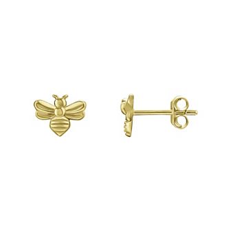 PRIMROSE Sterling Silver Bee Stud Earrings