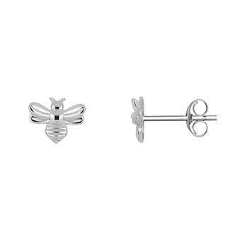 PRIMROSE Sterling Silver Bee Stud Earrings