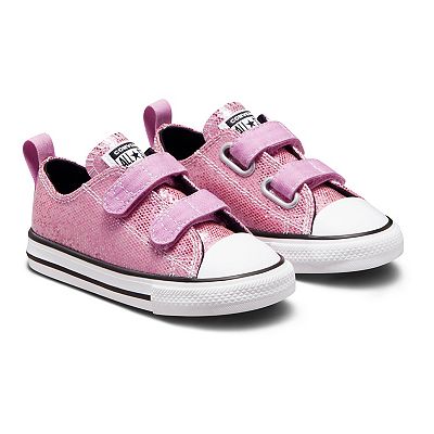 Converse Chuck Taylor All Star 2V Glitter Baby Toddler Girls Sneakers