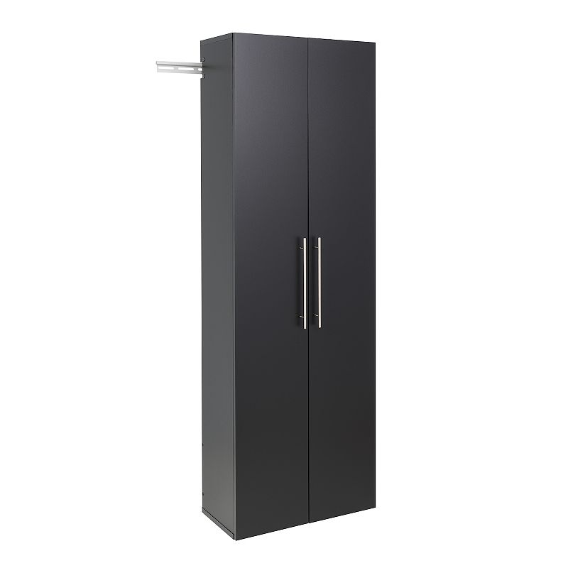 Prepac HangUps 24  Large Wooden Garage Storage Cabinet in Black
