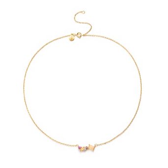 Power of Color Rose Quartz & Cubic Zirconia Cluster Necklace