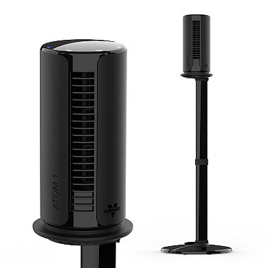 Vornado ATOM 1S Compact Oscillating Tower Fan with Removable Stand