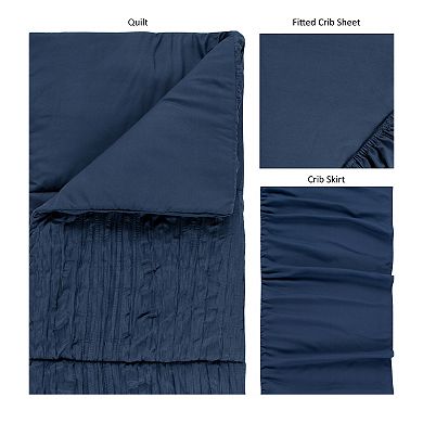 Trend Lab Simply Gray 3-Piece Crib Bedding Set