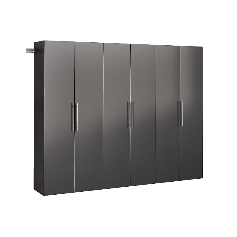Prepac HangUps 90-in. D Storage Wall Cabinet 3-piece Set, Black