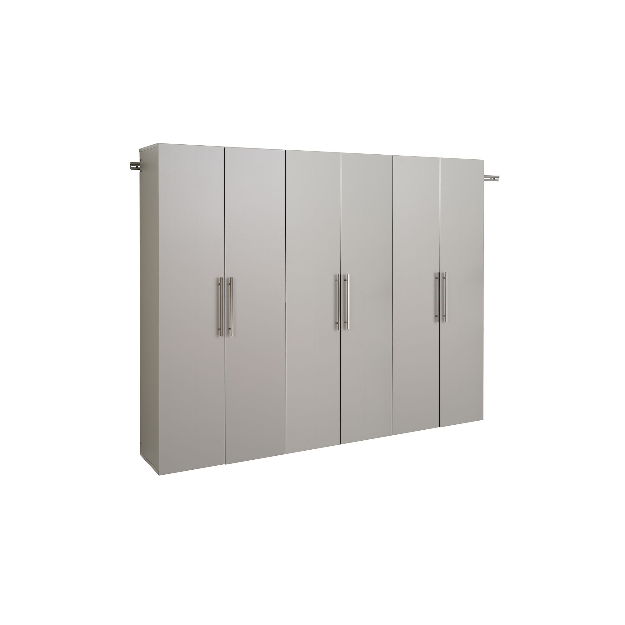 Prepac HangUps 90-in. D Storage Wall Cabinet 3-piece Set, Gray