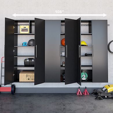Prepac HangUps 108-in. E Storage Wall Cabinet 3-piece Set