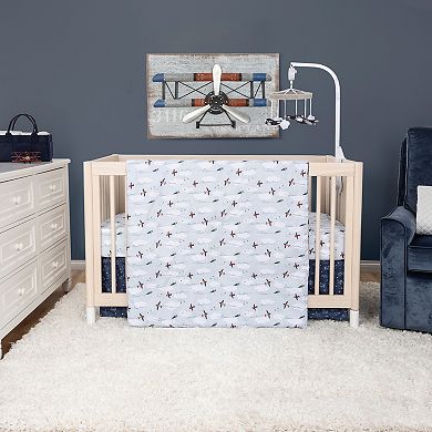 Sammy & Lou Air Travel 3-Piece Crib Bedding Set