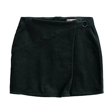 Juniors' SO® Asymmetrical Faux-Wrap Skirt