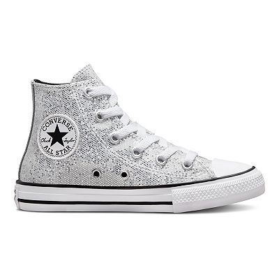 Fashion silver glitter converse toddler