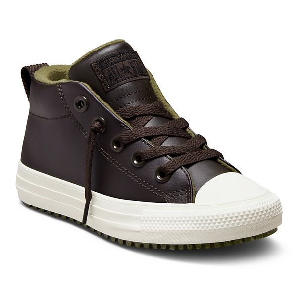 Converse leather childrens shoes online