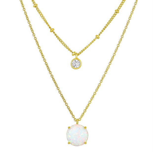 Kohls store opal necklace