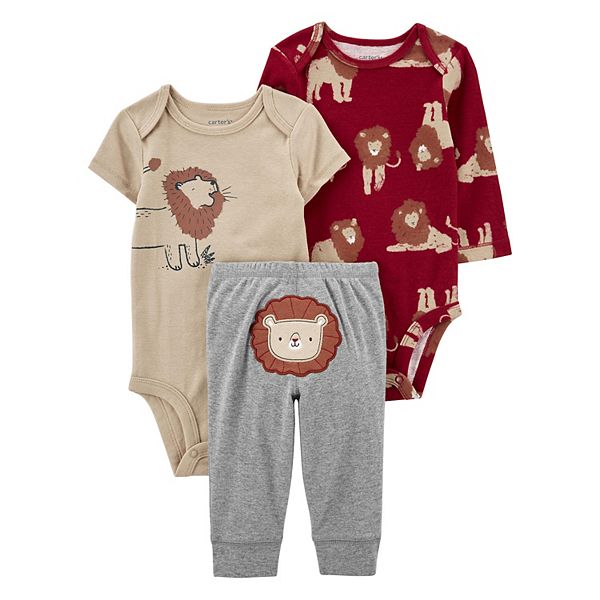 Baby Carter's 3-Piece Lion Bodysuits & Pant Set