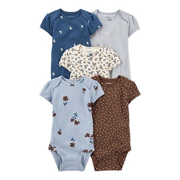 Baby Carter's 5Pack ShortSleeve Bodysuits