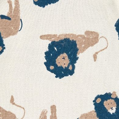 Carter's 4-Pack Dog Short-Sleeve Cotton Bodysuits - Blue