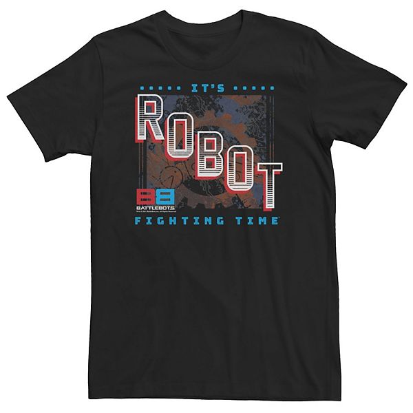 Big & Tall BattleBots It's Robot Fighting Time Poster Tee