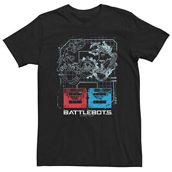 Big & Tall BattleBots Schematic Logo Tee