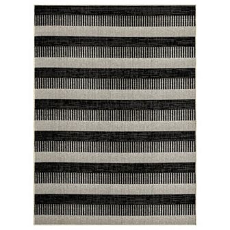 Nicole Miller New York Patio Country Charlotte Modern Stripe Indoor Outdoor Area Rug