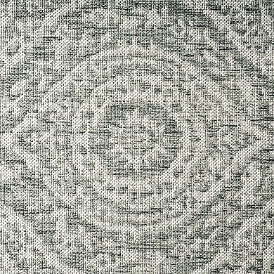 Nicole Miller New York Patio Country Zoe Moroccan Damask Indoor Outdoor Area Rug