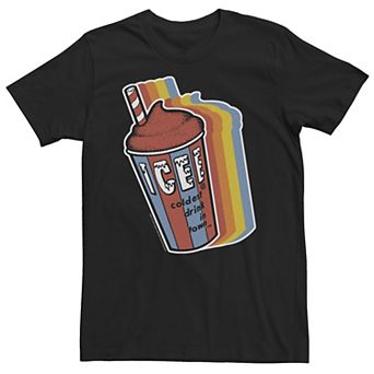Big & Tall ICEE Retro Neone Portrait Overlay Tee