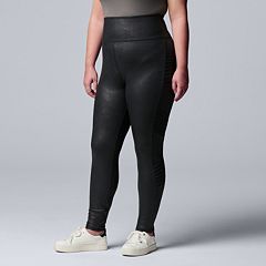 Simply Vera Vera Wang Black Active Pants Size 1X (Plus) - 58% off