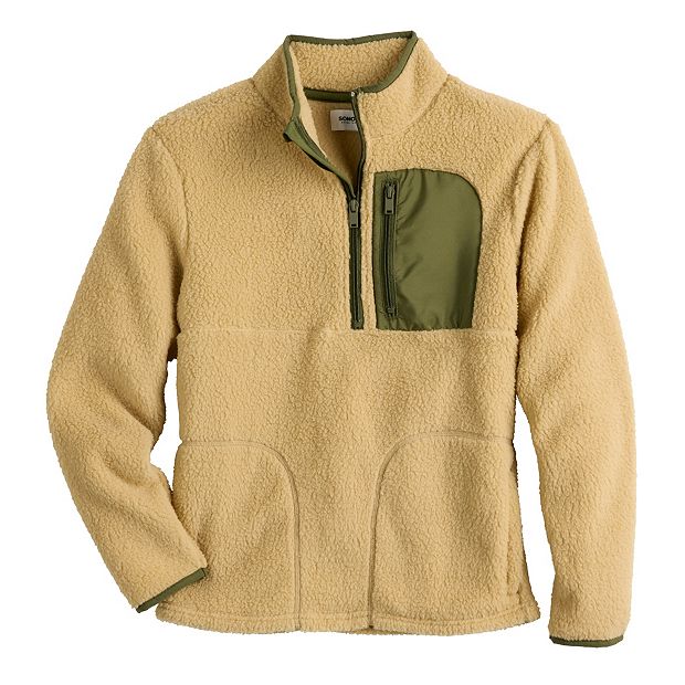 Boys 8-20 Sonoma Goods For Life Sherpa Half-Zip Jacket