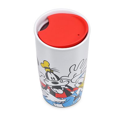 Disney's Mickey & Friends Glass Top Mug Warmer, Mug & Lid Set