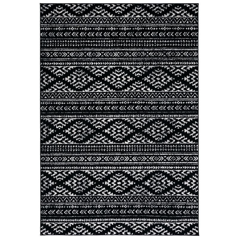 Safavieh Tulum Dove Rug, Black, 5X8 Ft