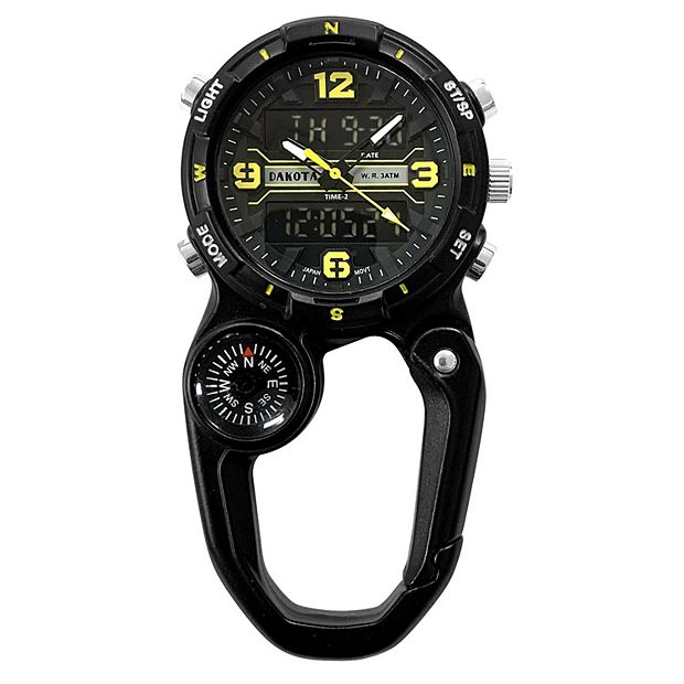 Dakota Black Ana Digi Carabiner Clip Watch