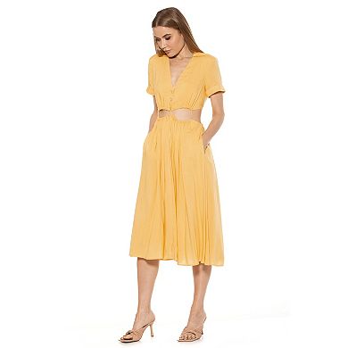 Women's ALEXIA ADMOR Cassidy Collared Button Down Shirtdress